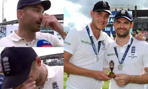 வானுக்கும் எல்லை உண்டு நட்புக்கில்லையே.. ஸ்டூவர்ட் பிராடுக்காக கண்ணீர் விட்டு அழுத ஆண்டர்சன்..