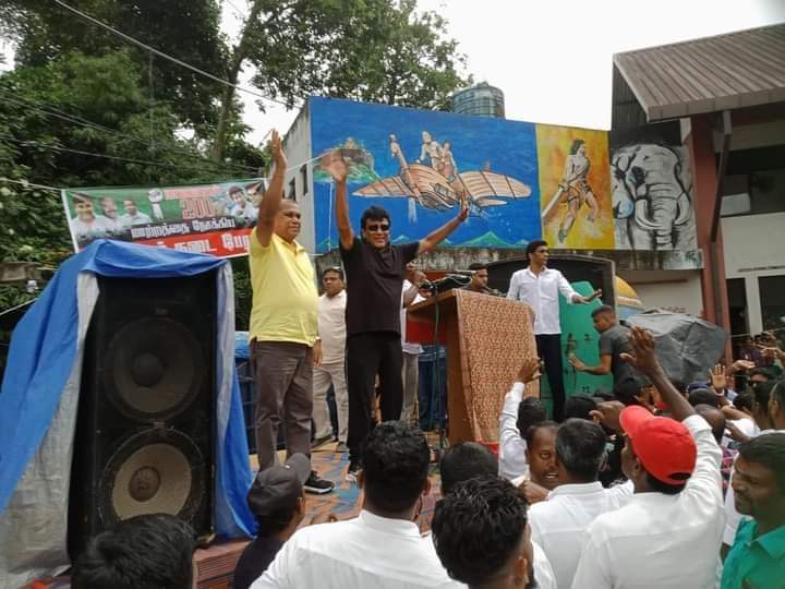 மலையக தமிழரின்  அபிலாசைகள் அடிப்படையிலேயே ஜனாதிபதியுடன் பேசுவோம்.   – தலவாக்கலையில் மனோ கணேசன்.