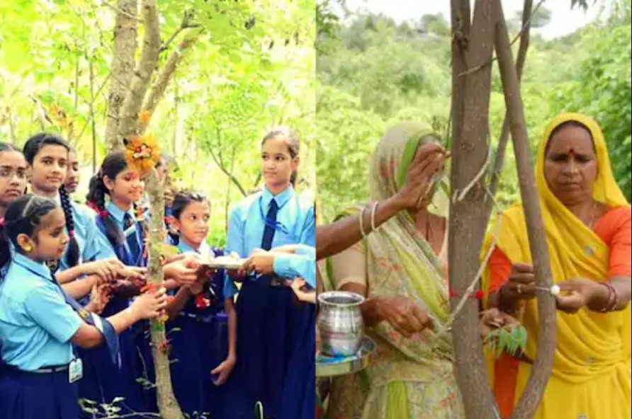 மரக்கன்றுகளை நட்டு பெண் குழந்தைகளை கொண்டாடும் கிராமம்