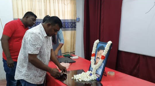 யாழ். ஆனைப்பந்தியில் விஜயகாந்த்துக்கு அஞ்சலி நிகழ்வு!