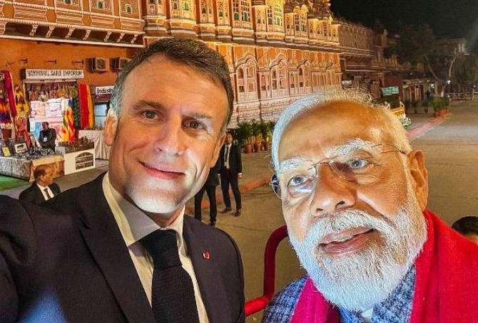 ஜெய்ப்பூர் டீக்கடையை புகழ்ந்த பிரான்ஸ் அதிபர்!