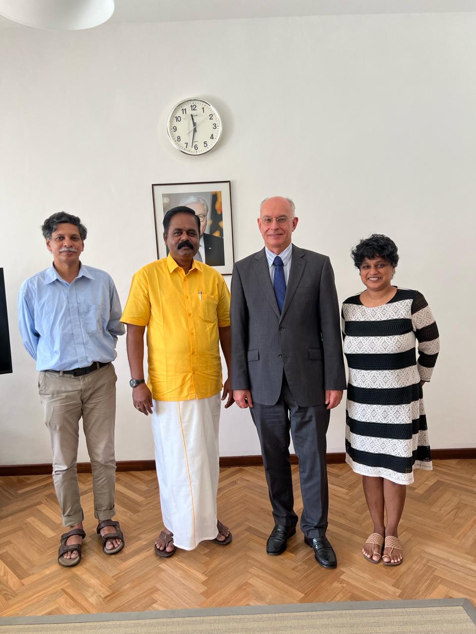 தமிழரசின் புதிய தலைவருக்கு ஜேர்மன் தூதர் நேரில் வாழ்த்து  – அடுத்தகட்ட செயல் நோக்குகள் குறித்து கரிசனை.