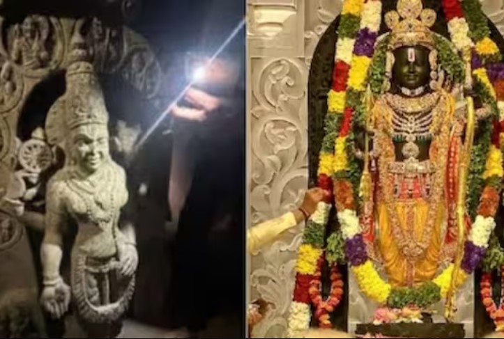 ஆற்றில் கிடைத்த சிலை… அயோத்தி ராமர் போலவே விஷ்ணு உருவம்!