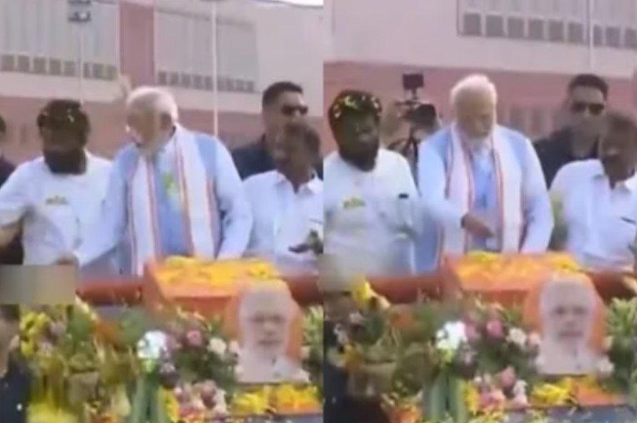 திருப்பூர் பல்லடம் நிகழ்ச்சியில் பரபரப்பு – பிரதமர் மோடி மீது செல்போன் வீச்சு…!