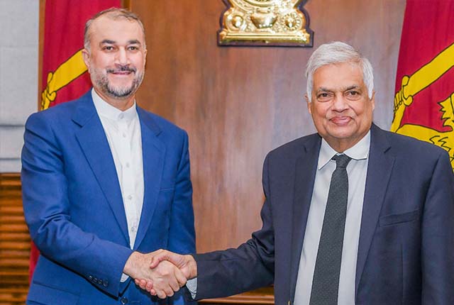 ஈரான் வெளியுறவு அமைச்சர் ஜனாதிபதியை சந்தித்தார்.