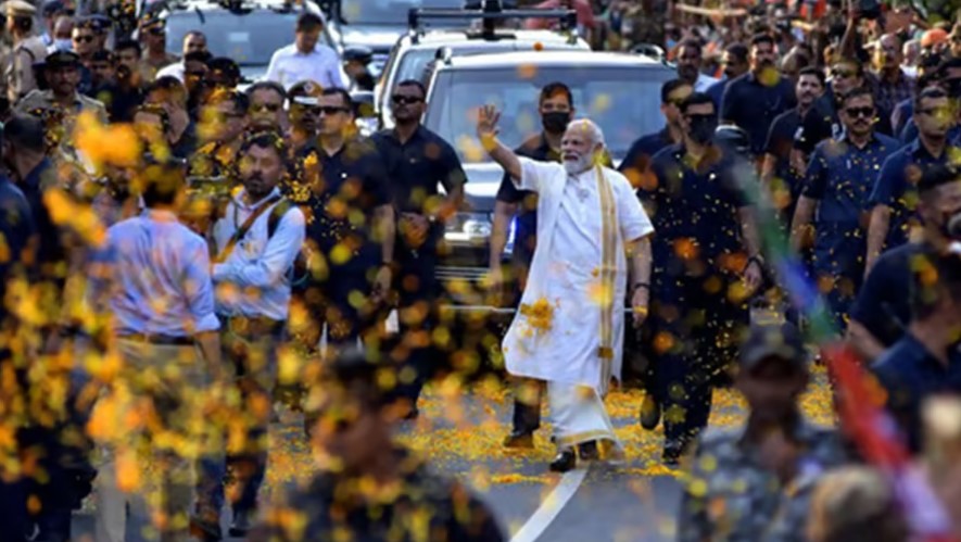 கோவையில் பிரதமா் மோடியின் வாகனப் பேரணிக்கு அனுமதி!