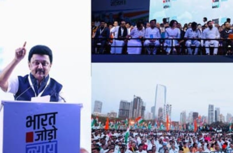 மக்களை பிளவுபடுத்தும் பாஜக வீட்டுக்கு அனுப்பப்படும் – மும்பையில் மு.க.ஸ்டாலின் ஆவேசம்!