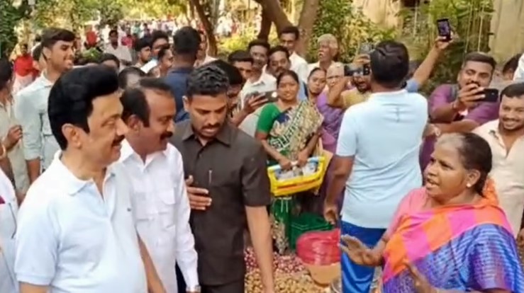 வாக்கு சேகரித்த முதல்வரிடம் கேள்வி எழுப்பிய பெண்: ஈரோட்டில் பரபரப்பு..!