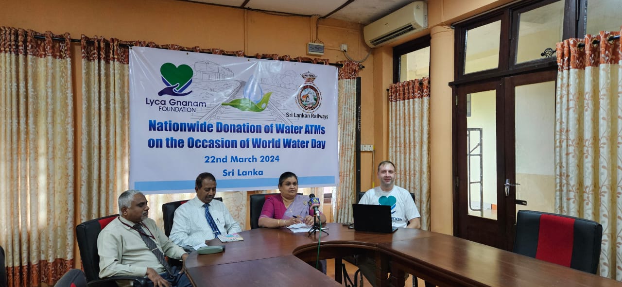 லைக்கா ஞானம் அறக்கட்டளையால் 50 புகையிரத நிலையங்களுக்கான நீர் சுத்திகரிப்பு தொகுதி.