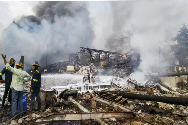 பயங்கர வெடி விபத்து; உடல் சிதறி 8 பேர் பலி – 60 பேர் படுகாயம்!