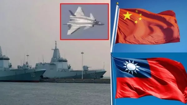 தைவானை சுற்றி முழு படையை இறக்கியது சீனா!  21 போர் விமானங்கள்! 11 கடற்படை கப்பல்கள்!