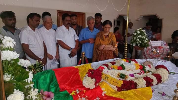 பெருந்தலைவர் சம்பந்தனின் புகழுடல் நாளை மாலை அக்கினியுடன் சங்கமம்  – இறுதி ஊர்வலத்தில் பலரும் பங்கேற்க ஏற்பாடு.