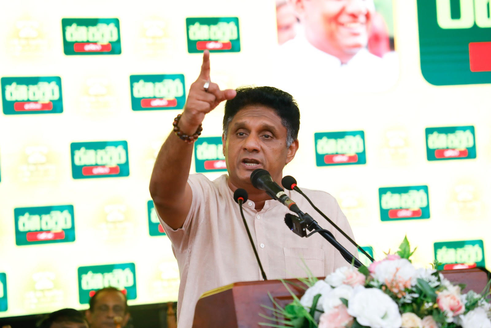 இலங்கையை அழித்த ராஜபக்ஷக்களை ஆட்சிக்குக் கொண்டு வந்தது ஜே.வி.பியே!  – களுத்துறை மக்கள் அரண் கூட்டத்தில் சஜித் குற்றச்சாட்டு.