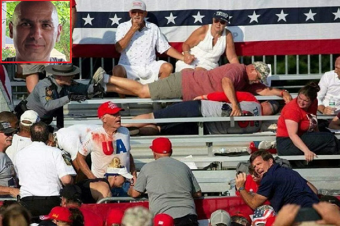 டிரம்ப்  துப்பாக்கித் தாக்குதல்  சமயம் குடும்பத்தைப் பாதுகாக்க விரைந்தவர்  உயிரிழப்பு.