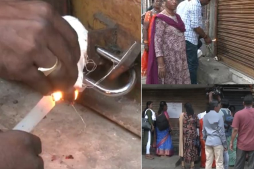 சென்னை தி.நகரில் பிரபல 38 கடைகளுக்கு சீல்!!