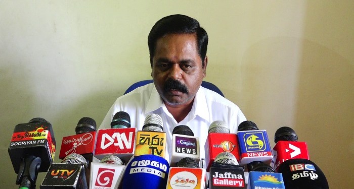 பொய் வாக்குறுதிகளை வழங்கி காலத்தை இழுத்தடிக்கும் அநுர  போராட்டக் களத்தில் சிறீதரன் எம்.பி. கடும் சீற்றம் காணிகளை உடனே விடுவிக்குமாறும் வலியுறுத்து.