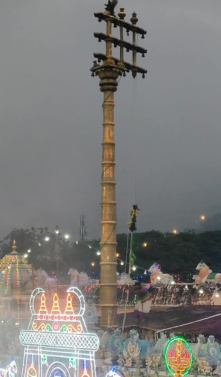 திருவண்ணாமலையில் கொடியேற்றத்துடன் தொடங்கியது  கார்த்திகை தீபத் திருவிழா.