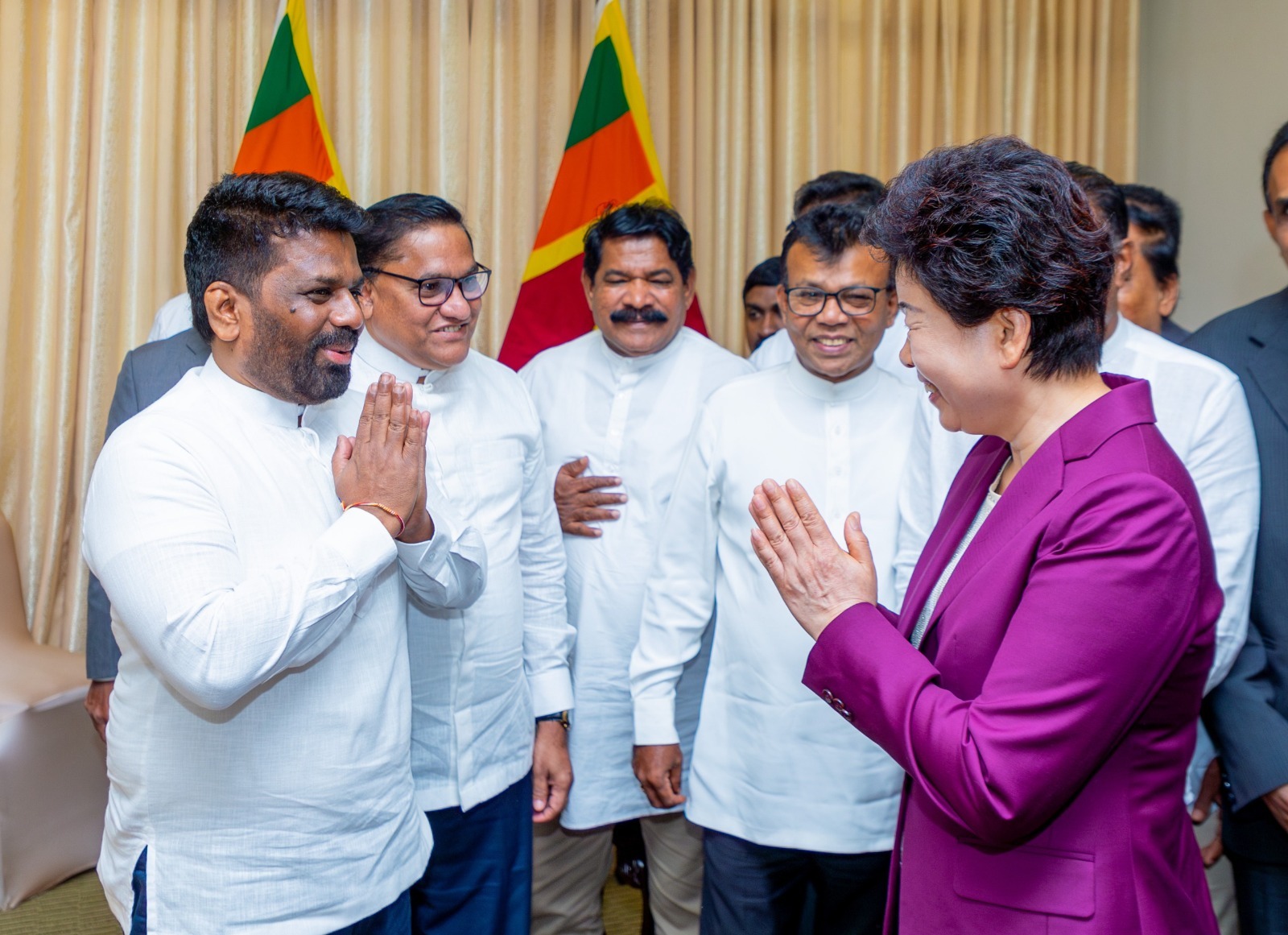 சீனா வழங்கிய ஆதரவை ஜனாதிபதி பாராட்டினார்.