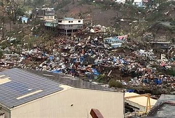 ஆப்பிரிக்காவின்  மயோட்டி தீவை தாக்கிய புயல் .