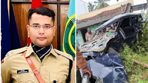 முதல்முறையாகப் பதவியேற்கச் சென்ற ஐபிஎஸ் அதிகாரி சாலை விபத்தில் பலி!