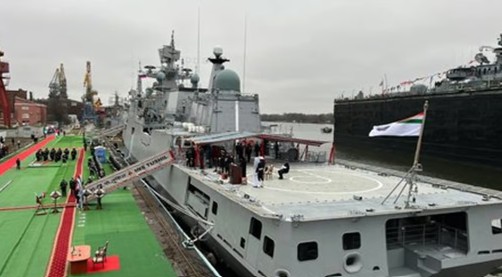ரஷியாவில் தயாரிக்கப்பட்ட  ஏவுகணை போர்க்கப்பல் ‘ஐஎன்எஸ் துஷில்’ இந்திய கடற்படையில் இணைக்கப்பட்டது