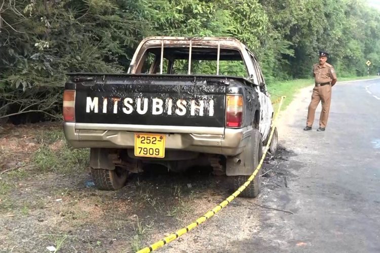 ஹபரணை கெப் வண்டியோடு எரிந்த உடல் அடையாளம் காணப்பட்டது ! கொலை என தகவல்!