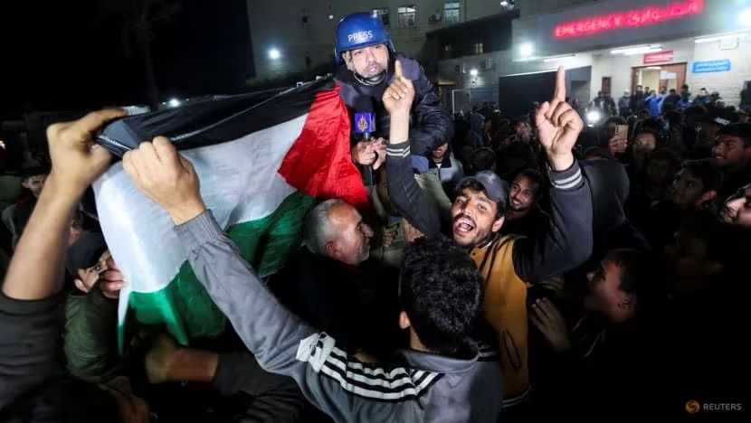 ஜனவரி 19 முதல் காஸா சண்டைநிறுத்தம் :  வீதிகளில் மக்கள் கொண்டாட்டம்