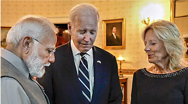 ஜில் பைடனுக்கு மோடி அளித்த ரூ.17 லட்சம் மதிப்பிலான வைரம் மிக விலைமதிப்புள்ள பரிசாக அறிவிப்பு!