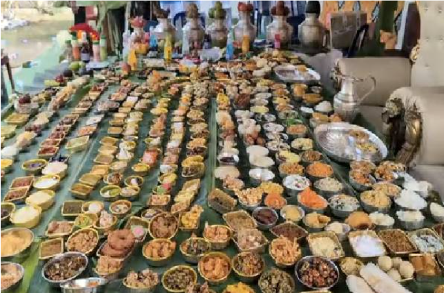 தலைப்பொங்கலுக்கு வந்த மாப்பிள்ளைக்கு 470 வகை உணவுகள் வைத்து அசத்தல்