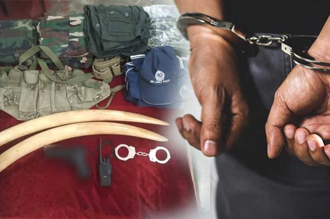 இராணுவ மற்றும் காவல்துறை சீருடைகளுடன் ரன்கெட்டியாவின் நெருங்கிய நண்பர் உட்பட 4 பேர் கைது