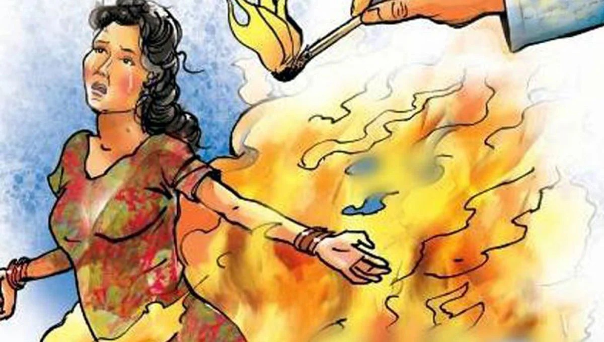 கழுத்தை அறுத்து தீ வைத்து கொலை!