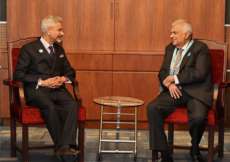 முன்னாள் ஜனாதிபதி ரணில் மற்றும் இந்திய வெளியுறவு அமைச்சர் சந்திப்பு.