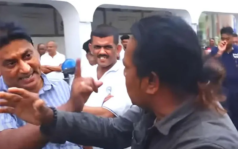 ராஜபக்ஷவின் ஆதரவாளர்கள் CIDக்கு முன் சண்டித்தனம்.. ஊடகவியலாளர் லாலுக்கு பகிரங்க மிரட்டல்.!