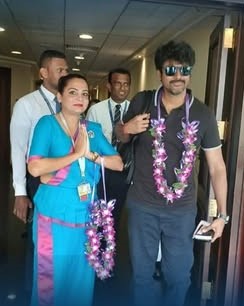 இலங்கையில் பராசக்தி படப்பிடிப்பிற்காக நடிகர் சிவகார்த்திகேயன்.