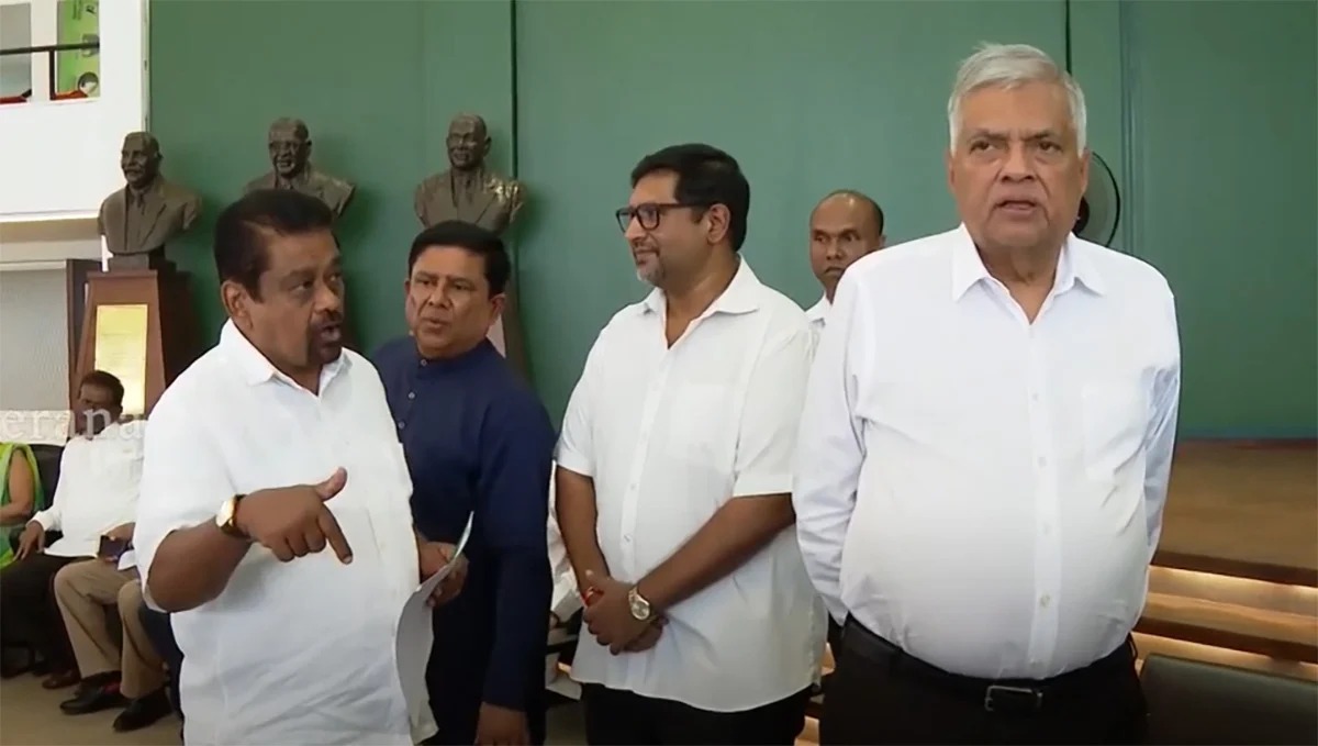 ரணில் விக்கிரமசிங்க மீது அதிருப்தி – கட்சி நிர்வாகிகள் வாக்குவாதம்!