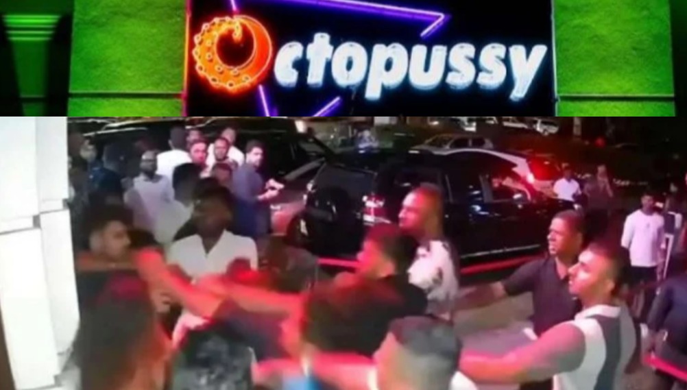 ‘ஆக்டோபஸ்ஸி’க்குள் நுழைய முடியாமல் சச்சரவில் ஈடுபட்ட யோஷிதாவின் நண்பர்கள்  சரண்.