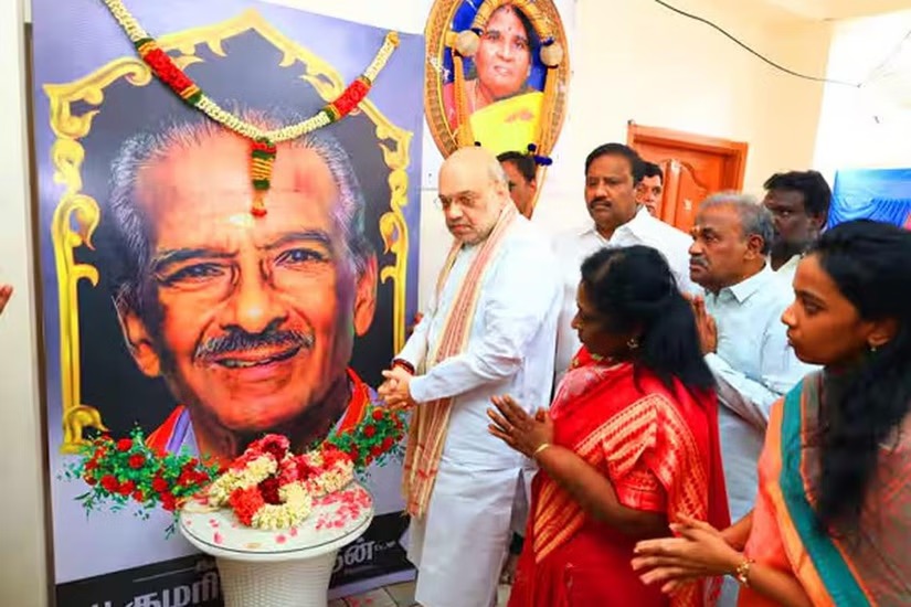குமரி அனந்தன் மறைவுக்கு ஆறுதல்; தமிழிசை இல்லத்திற்குச் சென்ற அமித்ஷா