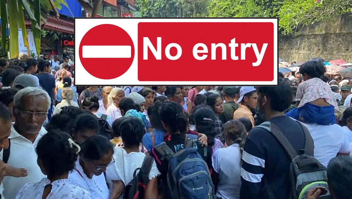 கண்டி நகருக்குள் நுழைய பக்தர்களுக்குத் தடை.