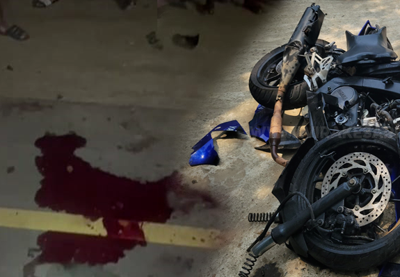 மோட்டார் சைக்கிள் விபத்தில் இளைஞர் ஒருவர் உயிரிழப்பு  – பெண் உட்பட இருவர் படுகாயம்.