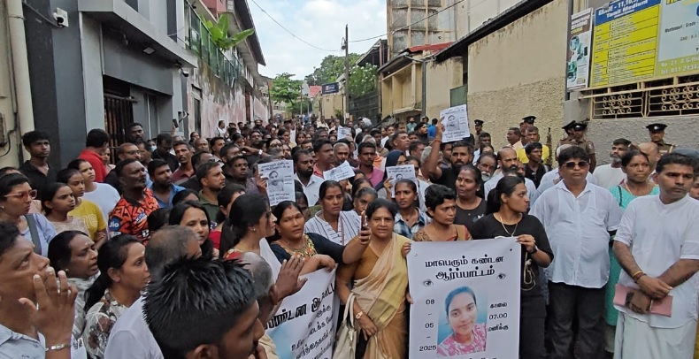 அம்ஷிகாவுக்கு நீதி கோரி கொழும்பில் போராட்டம்!