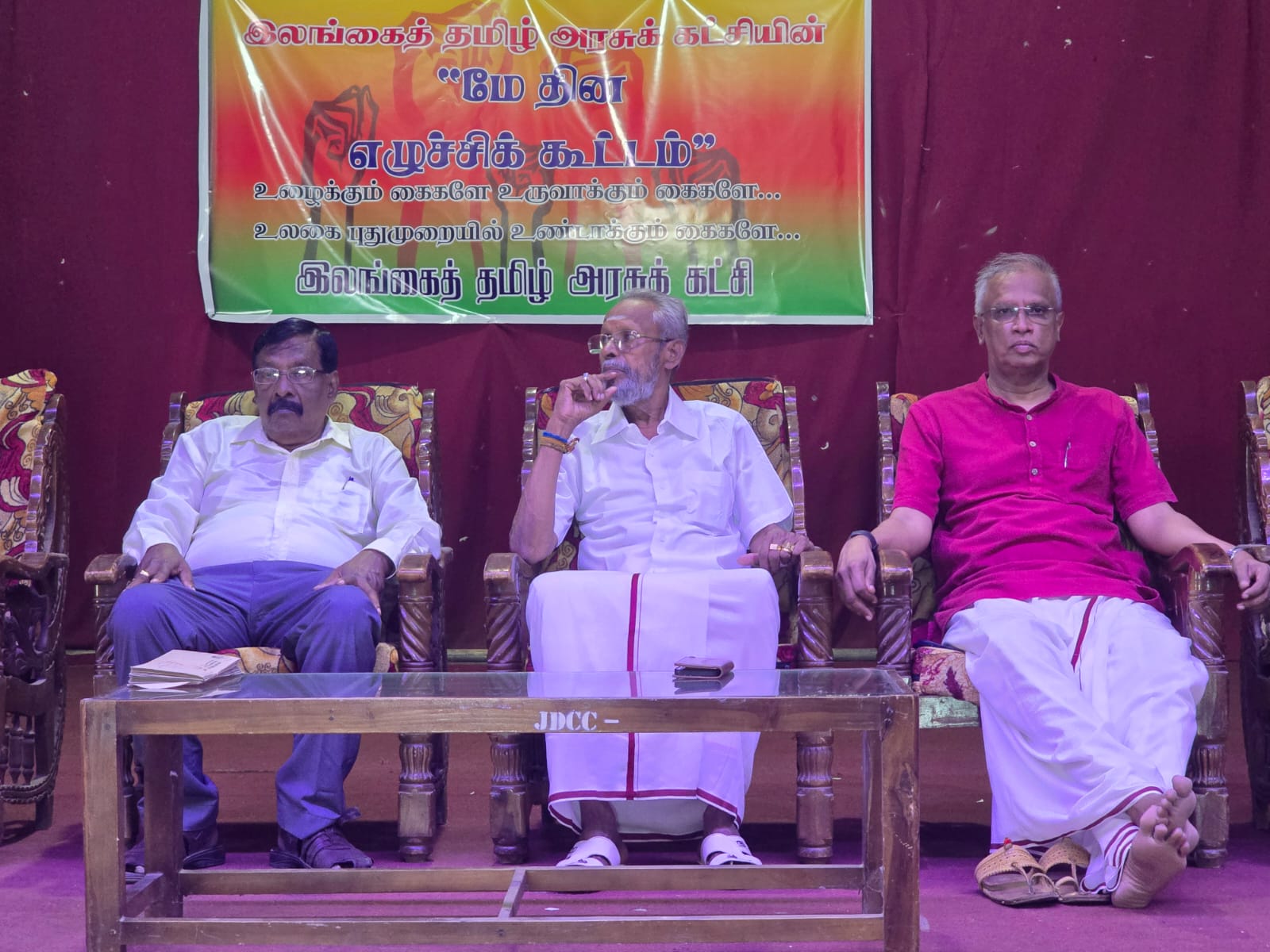 யாழில் அநுர கால் பதிக்க இடமளியோம்! – மே தினக் கூட்டத்தில் சுமந்திரன் எச்சரிக்கை.