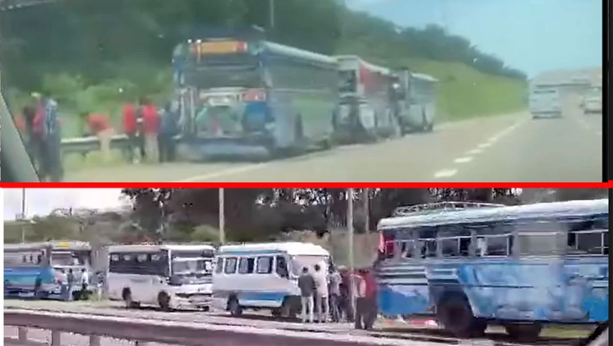 தேசிய மக்கள் சக்தியின் மே தின பேரணி: அதிவேக நெடுஞ்சாலையில் விதிகளை மீறிய ஆதரவாளர்கள்!