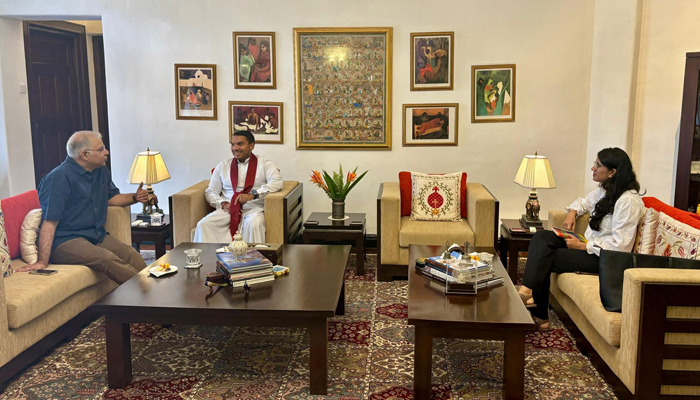 இந்தியத் தூதுவருடன் நாமல் எம்.பி. சந்திப்பு.