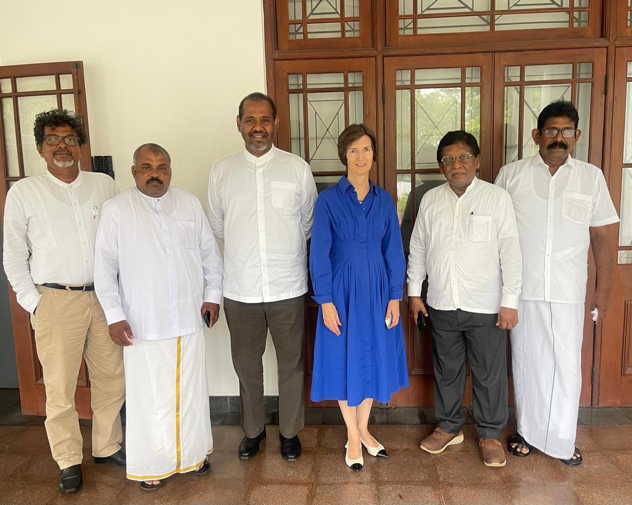 அமெரிக்கா, சுவிஸ் நாடுகளின் தூதுவர்களை நேரில் சந்தித்த தமிழ்த் தேசியப் பேரவையினர்.