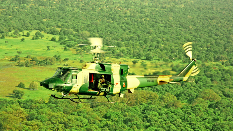 பயிற்சியின் போது மதுரு ஓயாவில் இலங்கை விமானப்படை பெல் 212 ஹெலிகாப்டர் விபத்து!