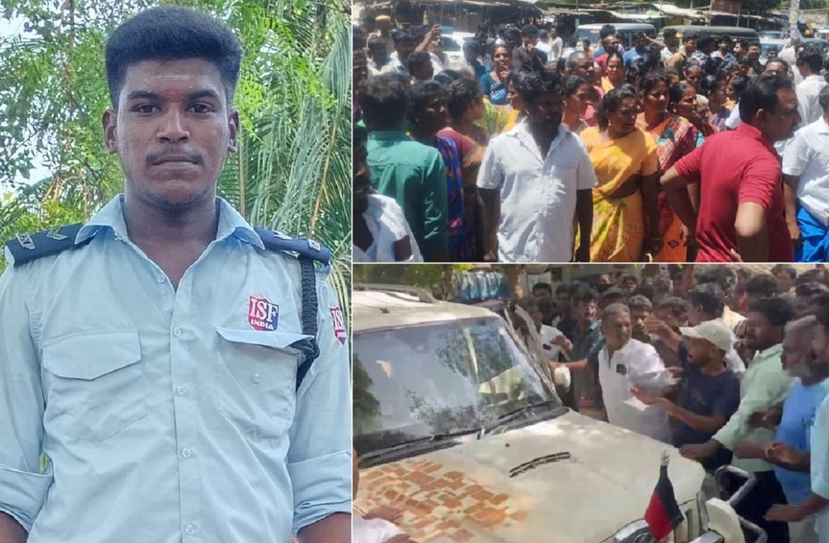 விசாரணையின்போது  மடப்​புரம் பத்​ர​காளி​யம்​மன் கோயில் காவலாளி மரணம் – காவலர்கள் 6 பேர் பணியிடை நீக்கம், அரசியல் தலைவர்கள் கண்டனம்