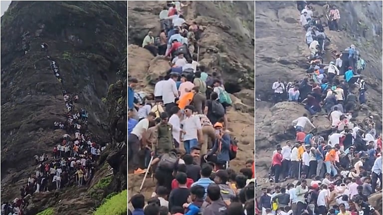 மகாராஷ்டிராவின் ஹரிஹர் மலைக் கோட்டை: இன்ஸ்டாகிராம் ரீல்ஸ் மோகத்தால் கட்டுக்கடங்காத கூட்டம், உயிரிழப்பு அபாயம்!