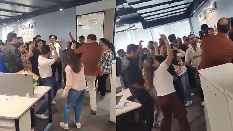 ஏர் இந்தியா கொண்டாட்ட வீடியோ: 4 ஊழியர்கள் பணிநீக்கம்!