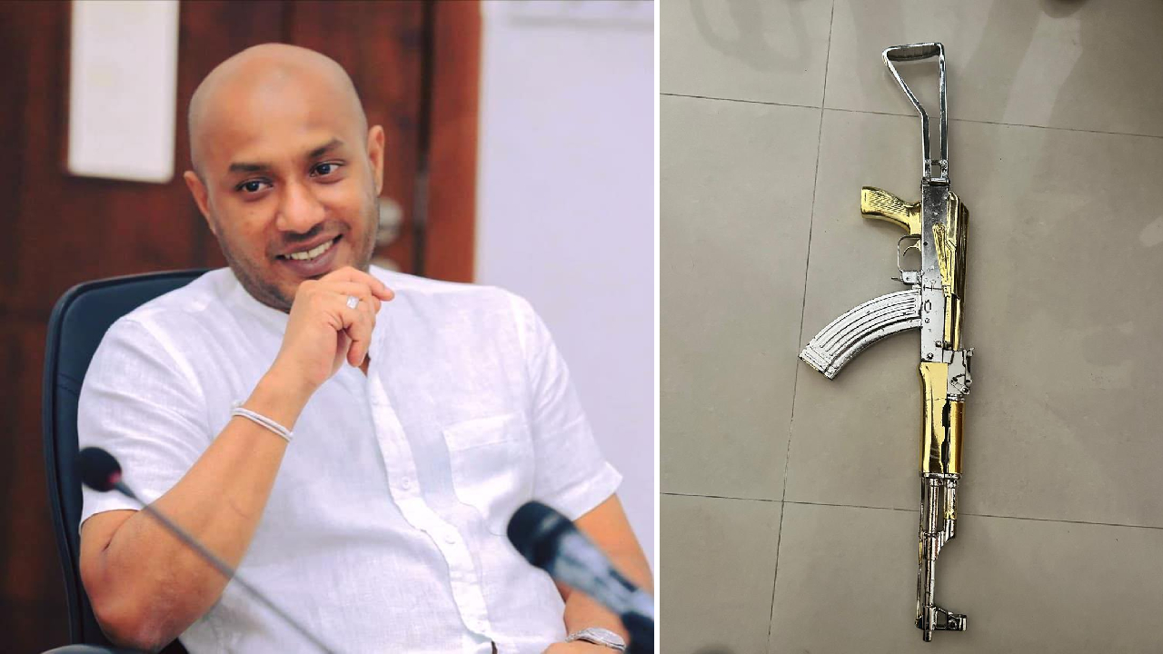 தங்க முலாம் பூசப்பட்ட துப்பாக்கி வழக்கிலிருந்து துமிந்த விடுவிப்பு.