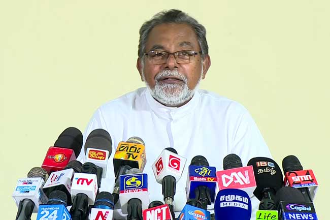 நிலந்த ஜயவர்தனவுக்கு மரணதண்டனை வழங்க வேண்டும் என்பது கத்தோலிக்கத் திருச்சபையின் நிலைப்பாடு இல்லை.